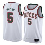 Camiseta Milwaukee Bucks D.j. Wilson #5 Classic 2018 Blanco