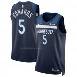 Camiseta Minnesota Timberwolves Anthony Edwards #5 Icon Azul