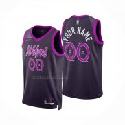 Camiseta Minnesota Timberwolves Personalizada Ciudad 2025-26 Negro