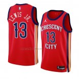 Camiseta New Orleans Pelicans Kira Lewis Jr #13 Statement 2023-24 Rojo