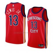 Camiseta New Orleans Pelicans Kira Lewis Jr #13 Statement 2023-24 Rojo