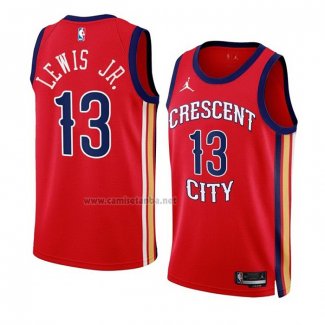 Camiseta New Orleans Pelicans Kira Lewis Jr #13 Statement 2023-24 Rojo