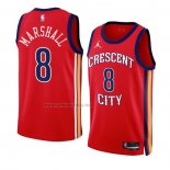 Camiseta New Orleans Pelicans Naji Marshall #8 Statement 2023-24 Rojo
