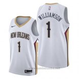 Camiseta New Orleans Pelicans Zion Williamson #1 Association 2019-20 Blanco