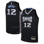 Camiseta Nino Memphis Grizzlies Ja Morant #12 Ciudad 2022-23 Negro