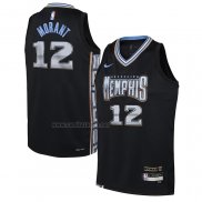 Camiseta Nino Memphis Grizzlies Ja Morant #12 Ciudad 2022-23 Negro