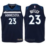 Camiseta Nino Minnesota Timberwolves Jimmy Butler #23 2017-18 Azul
