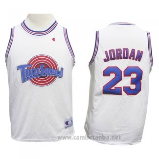 Camiseta Nino Tune Squad Michael Jordan #23 Blanco