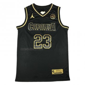 Camiseta North Carolina Tar Heels Michael Jordan #23 Negro