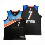 Camiseta Oklahoma City Thunder Carmelo Anthony #7 Ciudad 2020-21 Negro