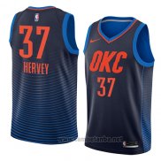 Camiseta Oklahoma City Thunder Kevin Hervey #37 Statement 2018 Azul