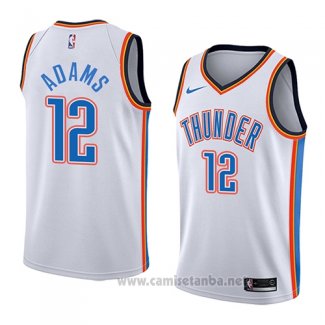 Camiseta Oklahoma City Thunder Steven Adams #12 Association 2018 Blanco