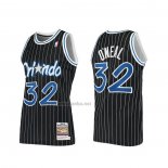 Camiseta Orlando Magic Shaquille O'neal #32 Hardwood Classics Authentico 1994 Negro