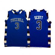 Camiseta Pelicula Tree Hill Nathan Scott #3 Azul