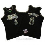 Camiseta Philadelphia 76ers Allen Iverson #3 Camuflaje Verde