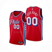 Camiseta Philadelphia 76ers Personalizada Statement 2024-25 Rojo