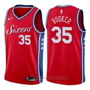 Camiseta Philadelphia 76ers Trevor Booker #35 Statement 2017-18 Rojo