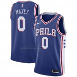 Camiseta Philadelphia 76ers Tyrese Maxey #0 Icon Azul