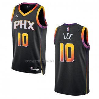 Camiseta Phoenix Suns Damion Lee #10 Statement 2022-23 Negro