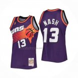 Camiseta Phoenix Suns Steve Nash NO 13 Mitchell & Ness 1996-97 Violeta