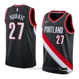 Camiseta Portland Trail Blazers Jusuf Nurkic #27 Icon 2018 Negro