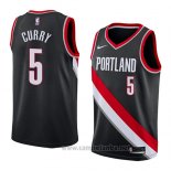 Camiseta Portland Trail Blazers Seth Curry #5 Icon 2018 Negro