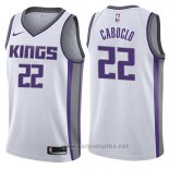Camiseta Sacramento Kings Bruno Caboclo #22 Association 2017-18 Blanco