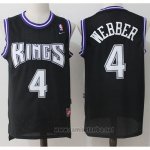 Camiseta Sacramento Kings Chris Webber #4 Retro Negro