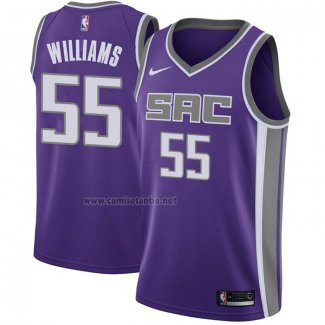 Camiseta Sacramento Kings Jason Williams #55 Icon 2020-21 Violeta