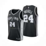 Camiseta San Antonio Spurs Devin Vassell NO 24 Icon 2025-26 Negro