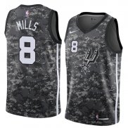 Camiseta San Antonio Spurs Patty Mills #8 Ciudad 2018 Gris