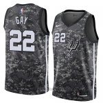 Camiseta San Antonio Spurs Rudy Gay #22 Ciudad 2018 Gris