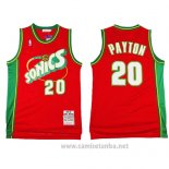 Camiseta Seattle SuperSonics Gary Payton #20 Historic Retro Rojo2