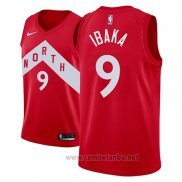 Camiseta Toronto Raptors Serge Ibaka #9 Earned 2018-19 Rojo