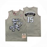 Camiseta Toronto Raptors Vince Carter NO 15 Mitchell & Ness 1998-99 Gris