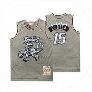 Camiseta Toronto Raptors Vince Carter NO 15 Mitchell & Ness 1998-99 Gris