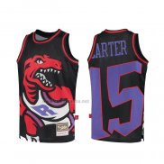 Camiseta Toronto Raptors Vince Carter #15 Mitchell & Ness Big Face Negro