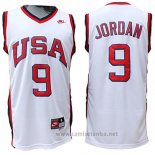 Camiseta USA 1984 Michael Jordan #9 Blanco