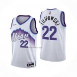 Camiseta Utah Jazz Darryn Peterson NO 22 Association 2025-26 Blanco