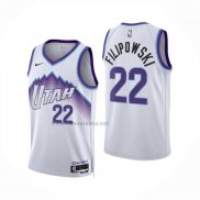 Camiseta Utah Jazz Darryn Peterson NO 22 Association 2025-26 Blanco