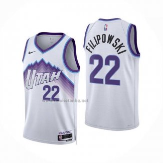 Camiseta Utah Jazz Darryn Peterson NO 22 Association 2025-26 Blanco