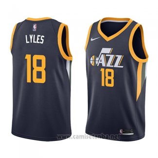 Camiseta Utah Jazz Jairus Lyles #18 Icon 2018 Azul