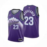 Camiseta Utah Jazz Lauri Markkanen NO 23 Icon 2025-26 Violeta  Camiseta Utah Jazz Lauri Markkanen NO 23 Icon 2025-26 Violeta