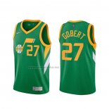 Camiseta Utah Jazz Rudy Gobert #27 Earned 2020-21 Verde