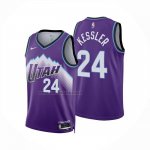 Camiseta Utah Jazz Walker Kessler NO 24 Icon 2025-26 Violeta  Camiseta Utah Jazz Walker Kessler NO 24 Icon 2025-26 Violeta