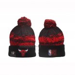 Gorro Beanie Chicago Bulls New Era Negro Rojo