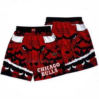 Pantalone Chicago Bulls Mitchell & Ness Rojo Negro