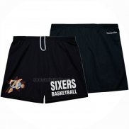 Pantalone Philadelphia 76ers Mitchell & Ness Hardwood Classics Negro
