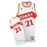 Camiseta Atlanta Hawks Dominique Wilkins #21 Retro Blanco