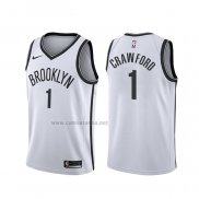 Camiseta Brooklyn Nets Jamal Crawford #1 Association Blanco